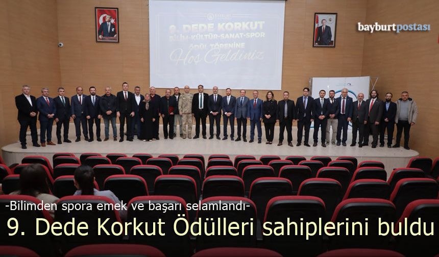 Bayburt Üniversitesi 9. Dede Korkut Ödülleri Sahiplerini Buldu