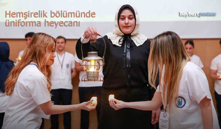 Bayburt’ta Hemşirelik Öğrencilerinin Üniforma Heyecanı