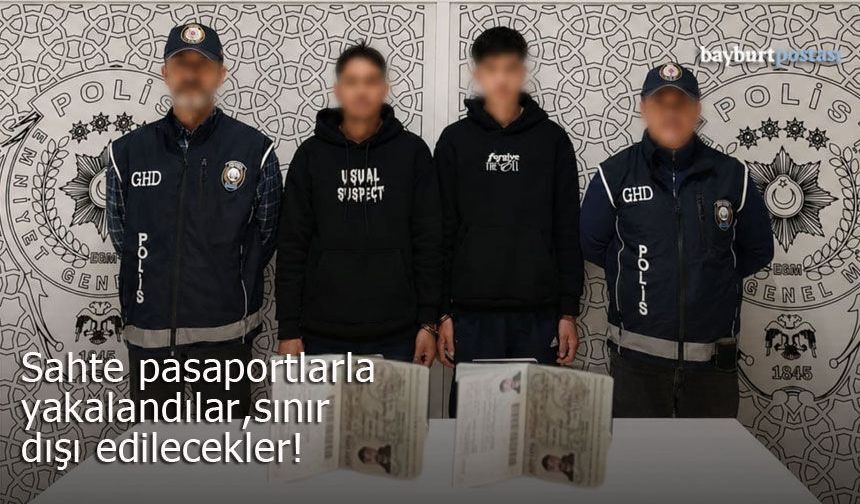 Bayburt'ta 5 düzensiz göçmen yakalandı!