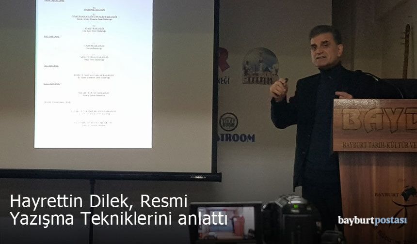 BAYDER’de Resmi Yazışma Esasları Anlatıldı