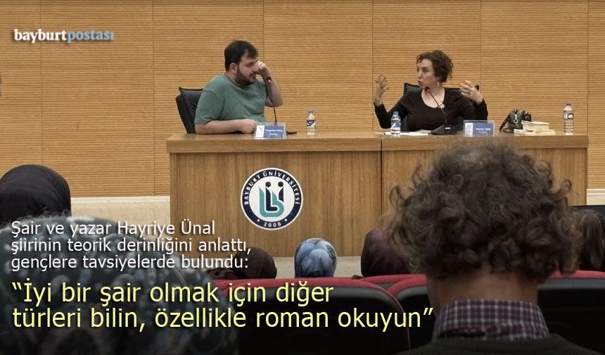 Şair Hayriye Ünal: "İyi bir şair olmak için diğer türleri bilin, özellikle roman okuyun"