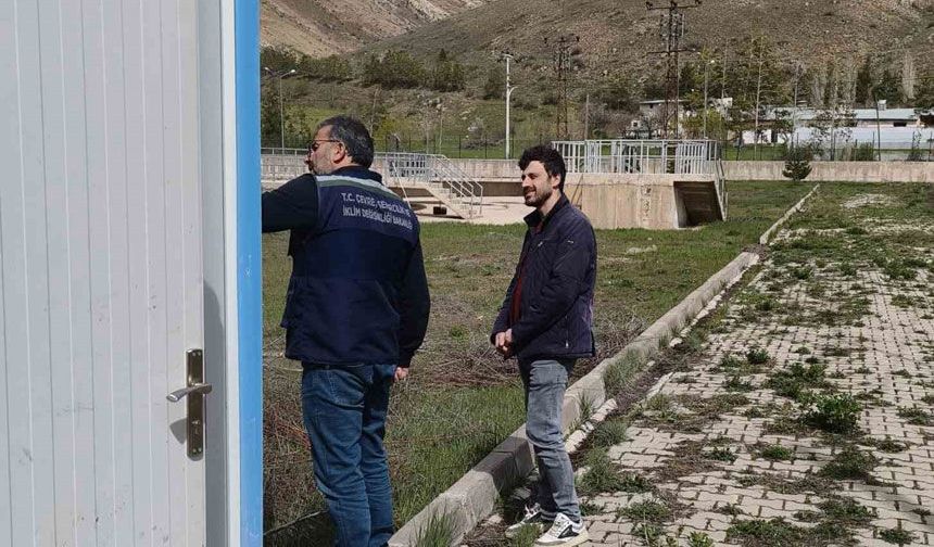 Bayburt’ta atık su arıtma tesisinde teknik inceleme yapıldı