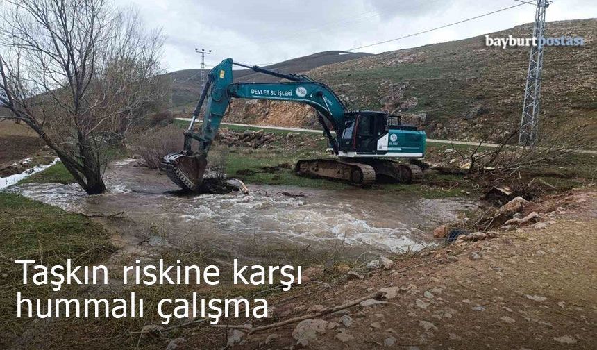 Bayburt’ta Dereler Kontrol Altında: Taşkın Riskine Karşı Hummalı Çalışma