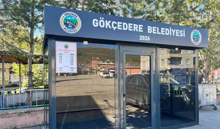 Gökçedere’ye modern minibüs durağı yapıldı