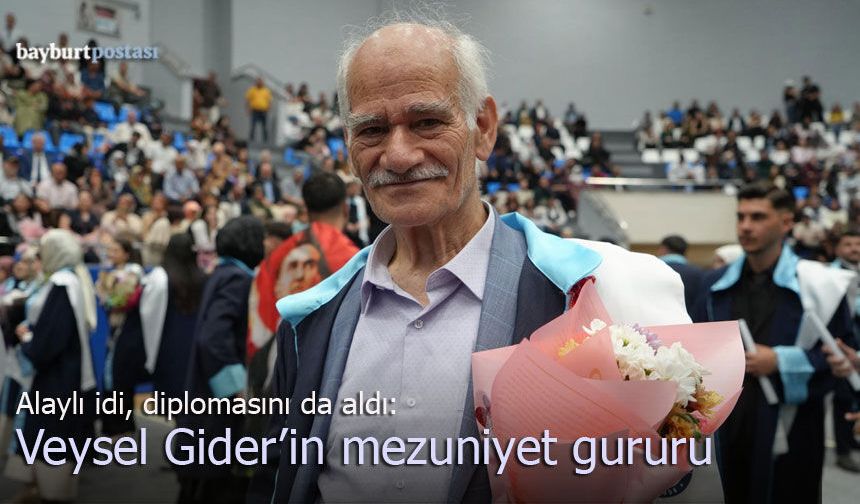 Yerel tarihçiydi, artık diplomalı tarihçi oldu: Veysel Gider'in mezuniyet gururu