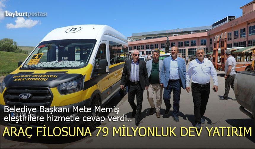 Bayburt Belediyesi Araç Filosuna Taze Kan: 79 Milyon TL’lik Büyük Yatırım!
