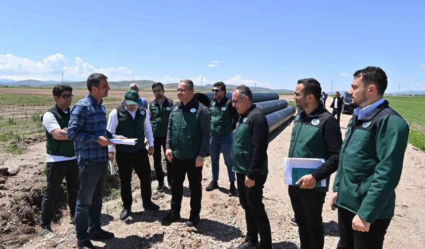 Kırklartepe Barajı sulama inşaatında inceleme