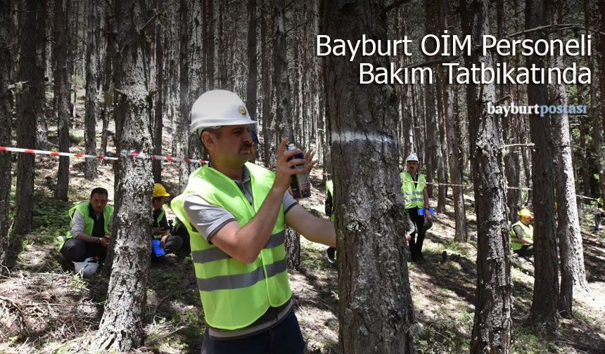 Bayburt OİM personeli bakım tatbikatında
