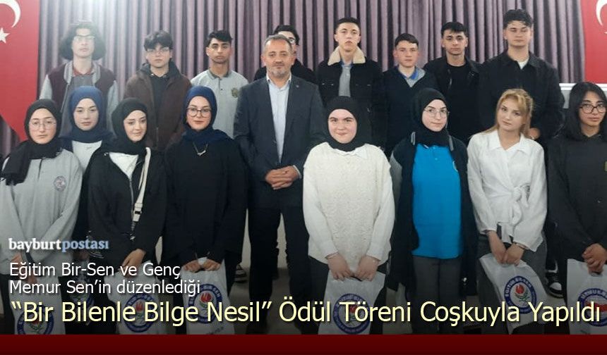 Bayburt'ta Genç Kalemlerin Ödül Gecesi: İşte Dereceye Giren Liseliler