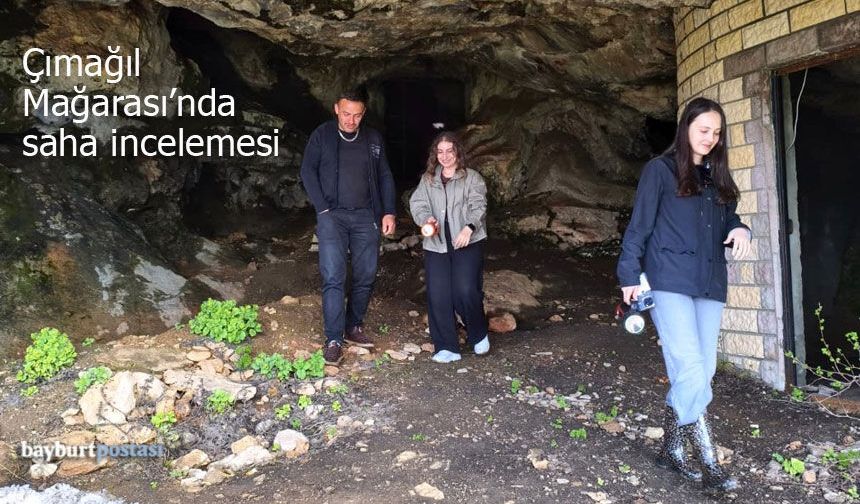 Çımağıl Mağarası'nda saha inceleme