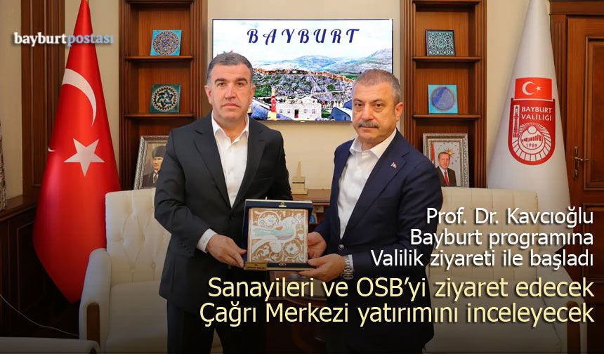 BDDK Başkanı Şahap Kavcıoğlu Bayburt’ta Temaslarda Bulunuyor