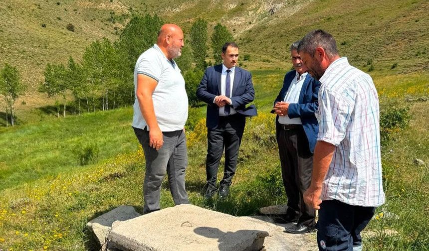 Kaymakam Ahat, Beşpınar, Kalecik, Serenli ve Elmalı köylerini ziyaret etti