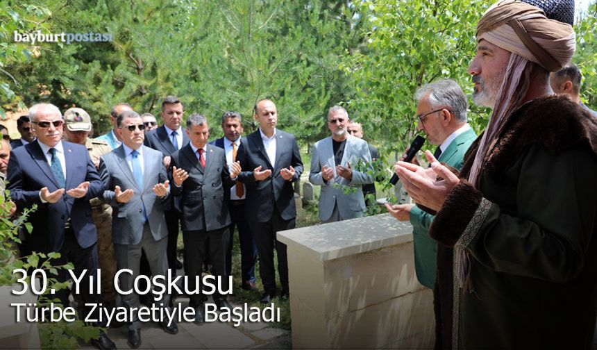 30. yıl coşkusu Dede Korkut Türbesi ziyaretiyle başladı