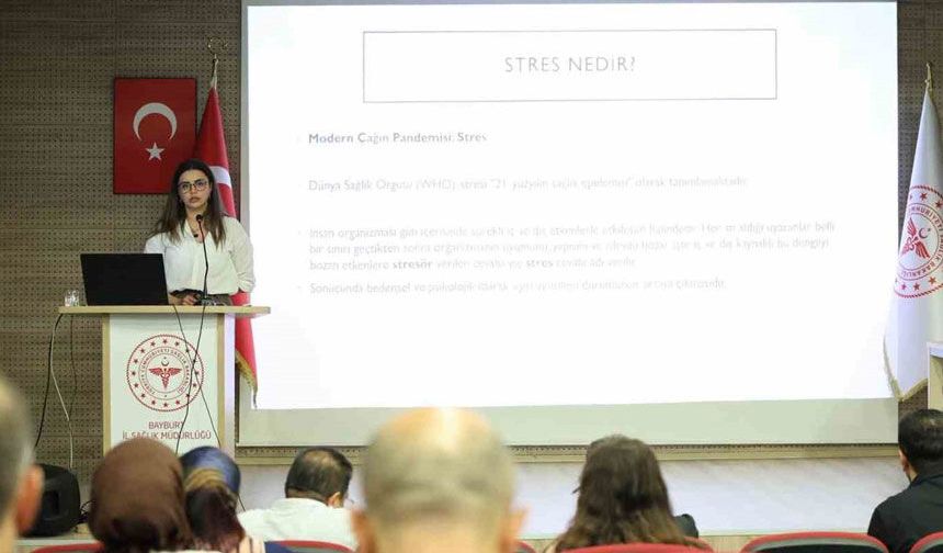Bayburt İl Sağlık Müdürlüğünden stres yönetimi eğitimi