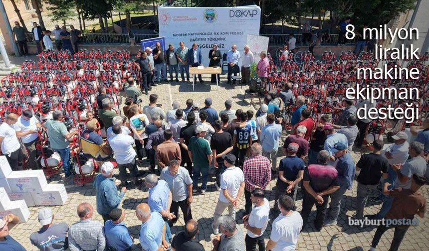 Gökçedere’de 250 İşletmeye 8 Milyon Liralık Makine ve Ekipman Desteği