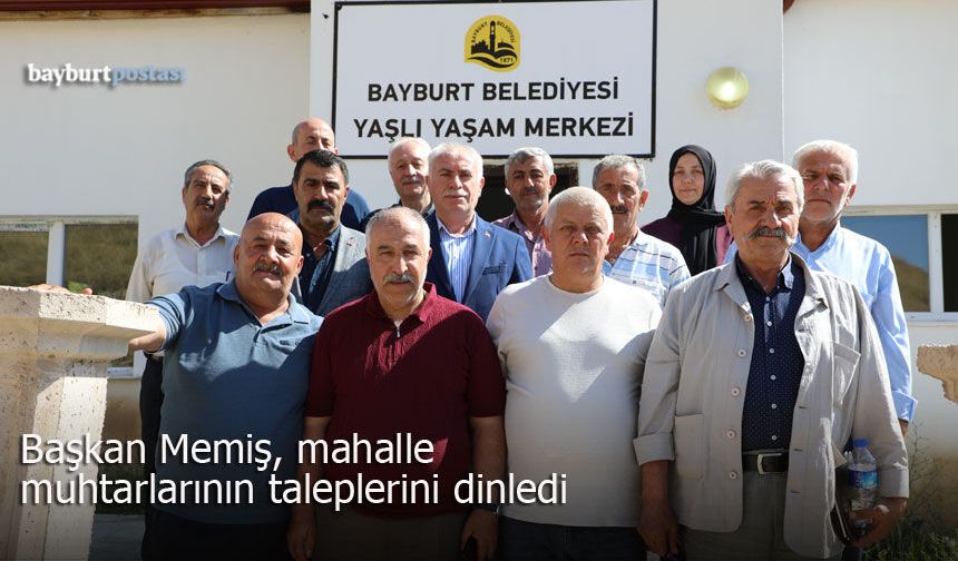Başkan Mete Memiş, mahalle muhtarlarının taleplerini dinledi