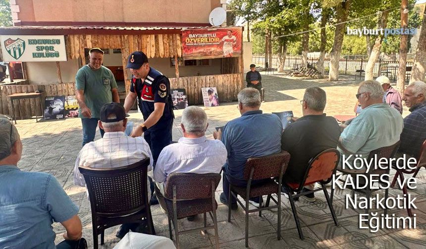 Bayburt Jandarmadan Konursu Köyünde KADES ve UYUMA Eğitimi