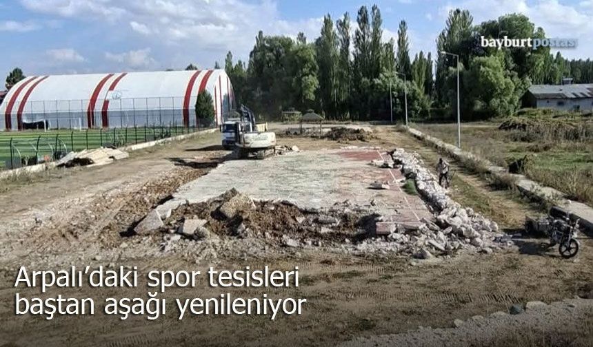 Arpalı’daki spor tesisleri baştan aşağı yenileniyor