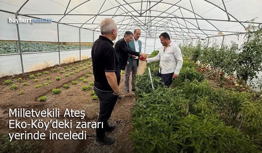 Milletvekili Ateş, Eko-Köy’de Hasarı Yerinde İnceledi