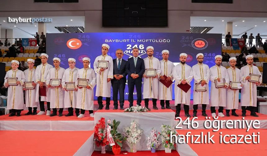 Bayburt’ta 246 Öğrenciye Hafızlık İcazeti