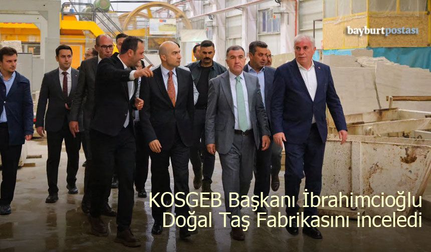 Bayburt Doğal Taş Fabrikasında İnceleme