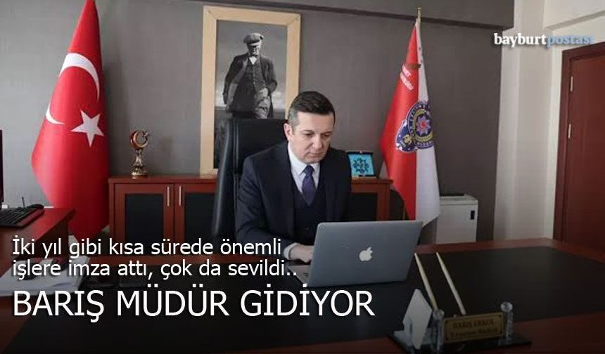 Bayburt’un Sevilen Müdürü Barış Erkol Çorum’a Atandı