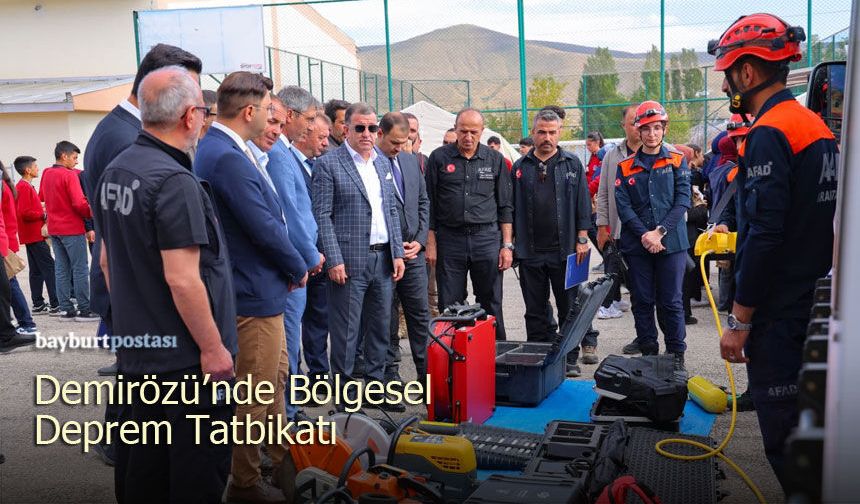 Demirözü'nde Bölgesel Deprem Tatbikatı