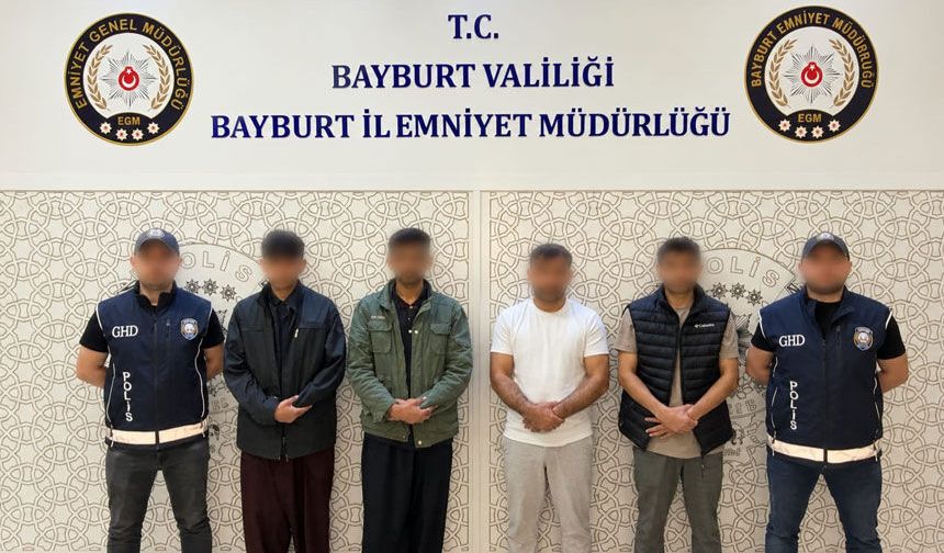 Bayburt'ta 2 şüpheli yakalandı!