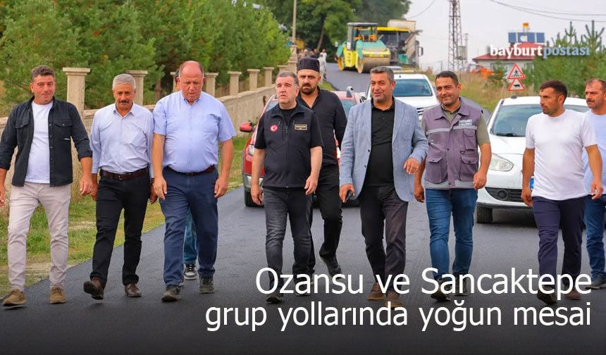 Ozansu ve Sancaktepe grup yollarında yoğun mesai