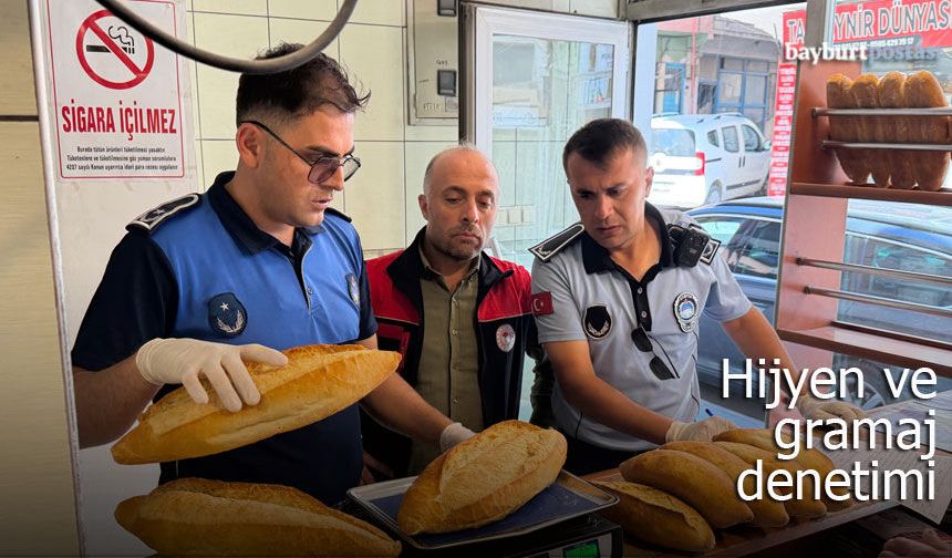 Bayburt'ta fırınlara hijyen ve gramaj denetimi