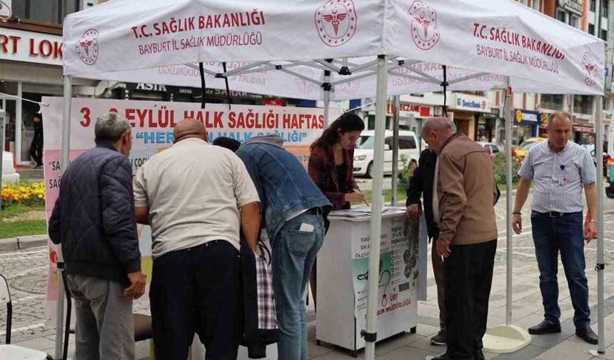 Bayburt’ta Halk Sağlığı Haftası’na Özel Ücretsiz Sağlık Taraması
