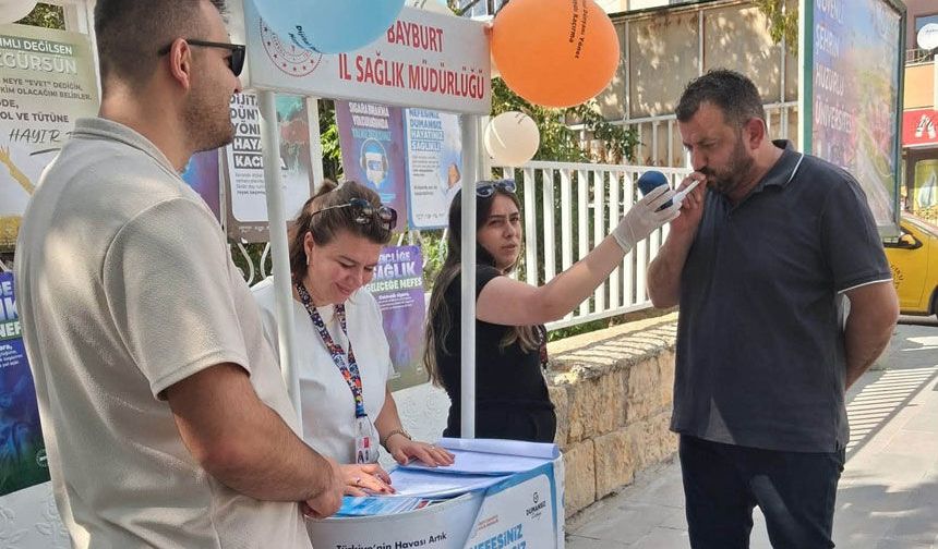 Bayburt’ta vatandaşlara bağımlılığın riskleri anlatıldı