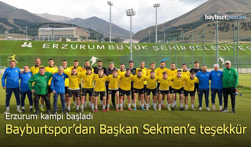 Bayburtspor’dan Erzurum Büyükşehir Belediye Başkanı Sekmen’e Teşekkür