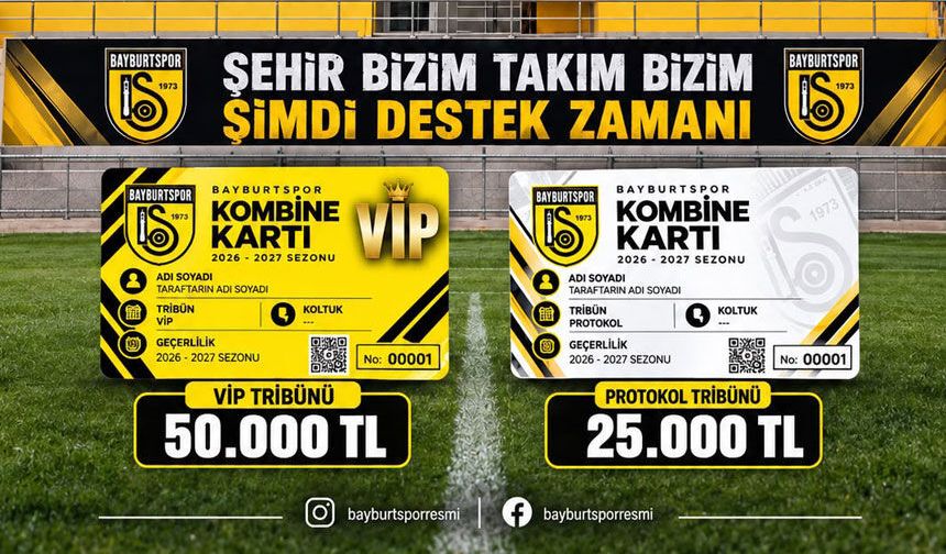 Bayburtspor'dan taraftarına çağrı: Sarı-siyah sevdalısı tribüne!
