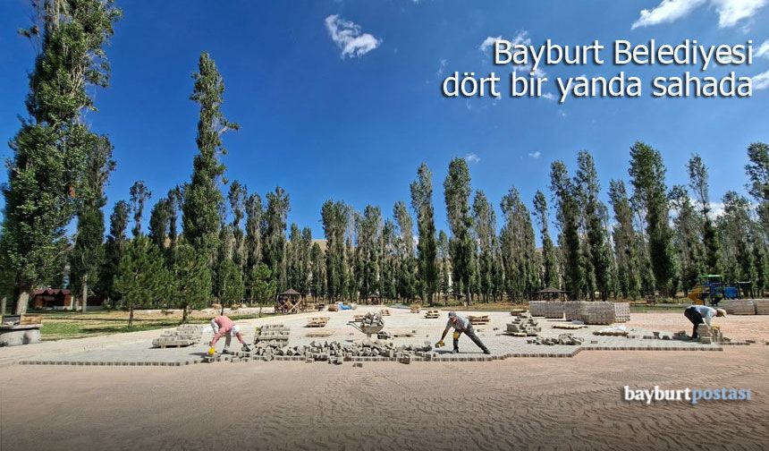 Bayburt Belediyesi dört bir yanda sahada