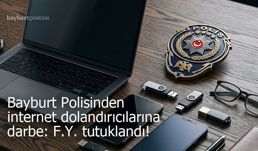 Bayburt Polisinden internet dolandırıcılarına darbe: F.Y. tutuklandı!