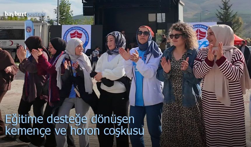 Bayburt'ta Eğitime Desteğe Dönüşen Kemençe ve Horon Coşkusu