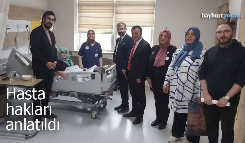 Bayburt Devlet Hastanesi ve ADSM’de Hasta Hakları Bilgilendirmesi