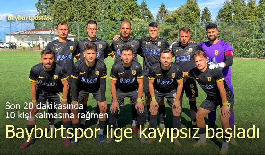 Bayburtspor’dan lige kayıpsız başlangıç