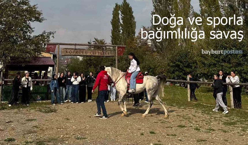 Bayburt'ta doğa ve sporla bağımlılığa savaş