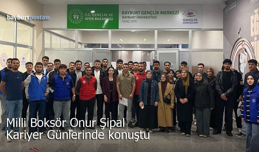 Milli Boksör Onur Şipal Bayburtlu Gençlerle Bir Araya Geldi