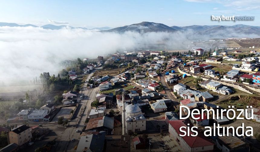Demirözü sis altında